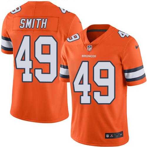 Nike Men & Women & Youth Broncos 49 Dennis Smith Orange Color Rush Limited Jersey,We sell and wholesale Nike Men & Women & Youth Broncos 49 Dennis Smith Orange Color Rush Limited Jersey on line form chian!
